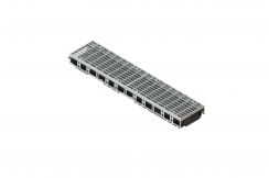 Лоток водоотводный пластиковый PolyMax Drive DN150 h80 с решеткой ячеистой ОС кл.А15 (к-т), рис. 1