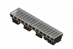 Лоток водоотводный пластиковый PolyMax Drive DN150 h150 с решеткой ячеистой ОС кл.А15 (к-т), рис. 1