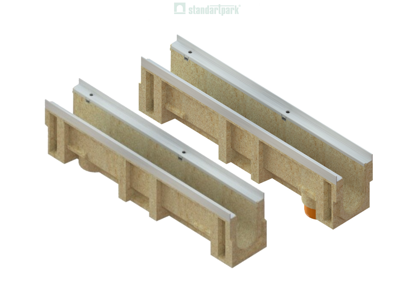 Лотки полимербетонные CompoMax DN110 