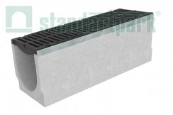 Лоток водоотводный бетонный BetoMax DN300 с чугунной решеткой кл. D (комплект)