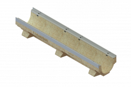 Лоток водоотводный полимербетонный CompoMax Drive DN150 h160, рис. 1