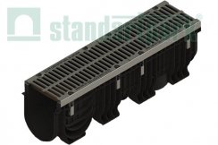 Лоток водоотводный пластиковый PolyMax Drive с щелевой решеткой 0856034 (комплект), рис. 1
