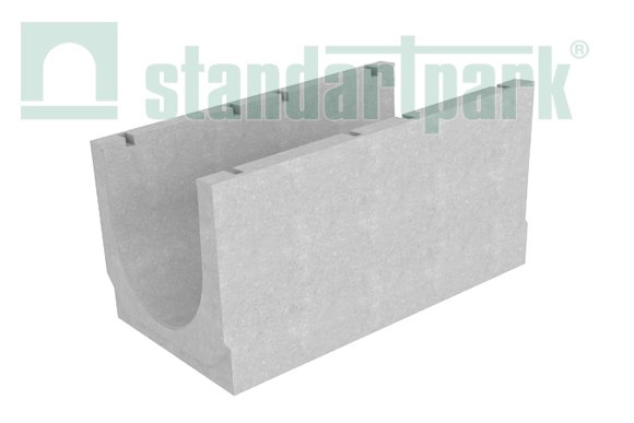 Лоток водоотводный бетонный BetoMax DN500 без усиливающих насадок и решеток кл. D