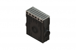 Пескоуловитель PolyMax Drive DN 150 H600 с решеткой ячеистой кл.А15 (к-т), рис. 1