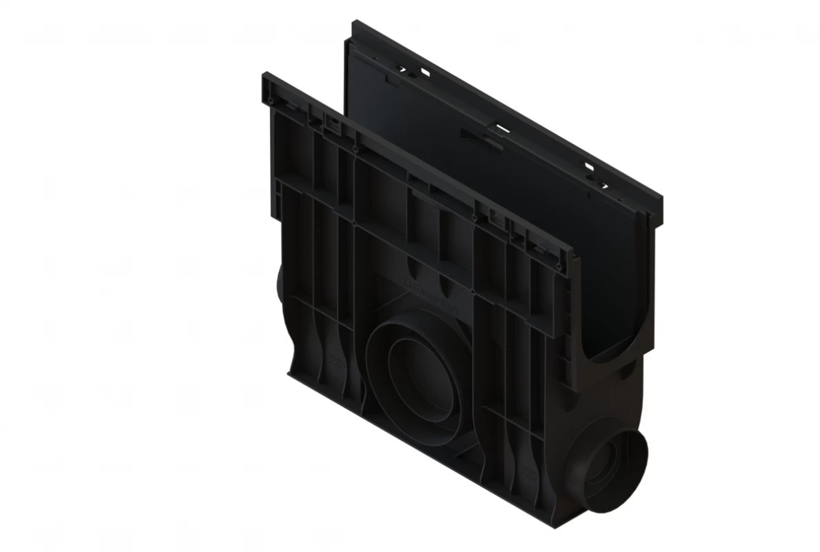 Пескоуловитель PolyMax Basic DN100 h415 высокий борт, рис. 1