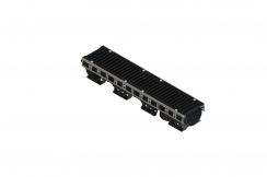 Лоток водоотводный пластиковый PolyMax Drive DN150 h166 с решеткой щелевой чугунной ВЧ кл.D400 (к-т), рис. 1