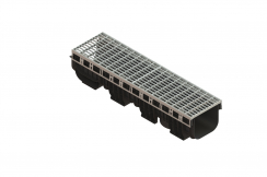 Лоток пластиковый PolyMax Drive DN200 h200 с решеткой ячеистой ОС кл.А15 (к-т), рис. 1