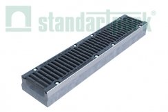 Лоток водоотводный бетонный BetoMax Drive DN150 с чугунной решеткой кл. D (комплект)
