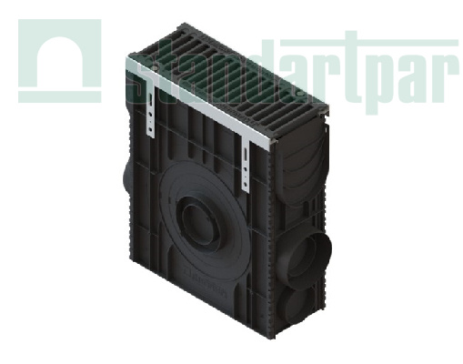 Пескоуловитель сборный DN150 пластиковый PolyMax Drive с решеткой чугунной щель кл.C (к-т) 082800733