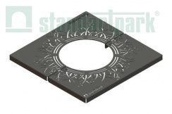 Решетка приствольная стальная квадратная внутренний диаметр 600 мм
