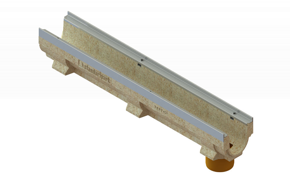 Лоток водоотводный полимербетонный CompoMax Drive DN100 h160