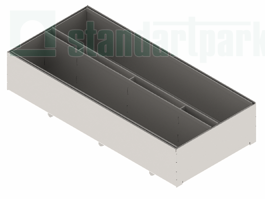 Щелевая насадка Slim Drain ревизионная ТИП 1 T-образная DN200 кл. А15