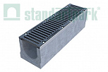 Лоток водоотводный бетонный BetoMax DN200 с чугунной решеткой кл. E (комплект)