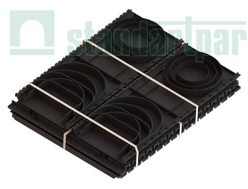 Пескоуловитель сборный PolyMax Basic DN200 h600 с высоким бортом
