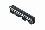 Лоток водоотводный PolyMax Drive на защелках с решеткой щелевой чугунной ВЧ кл.D (комплект)