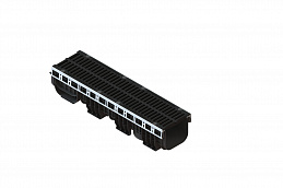 Лоток водоотводный пластиковый PolyMax Drive DN200 с решеткой щелевой чугунной ВЧ кл.D400 (к-т) 0854034-М, рис. 2