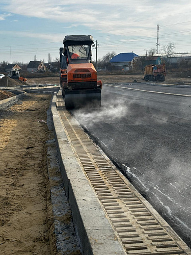 Строительство подъездной автодороги г. Азов, Ростовская область