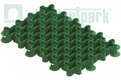 Газонная решетка пластиковая зеленая "волна"
