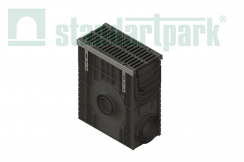 Пескоуловитель PolyMax пластиковый с решеткой "щель" чугунной кл.D400 (к-т) 085800734