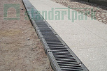 Применение бетонных водоотводных лотков MAXI DN300