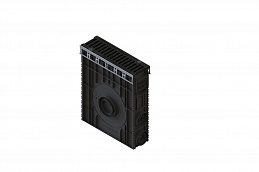 Пескоуловитель PolyMax Drive DN100 h614 на защелках с решеткой щелевой из высокопрочного чугуна кл.D400 (к-т), рис. 2