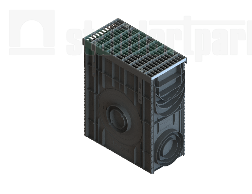 Пескоуловитель PolyMax Drive DN200 H600 с решеткой ячеистой ОС кл.А15 (к-т)