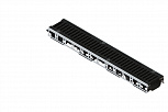 Лоток водоотводный PolyMax Drive на защелках с решеткой щелевой чугунной ВЧ кл.D (комплект)