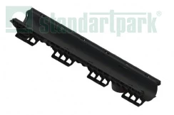 Лоток водоотводный пластиковый PolyMax Basic DN100 h120 стандартный борт, рис. 1