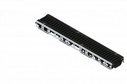 Лоток водоотводный PolyMax Drive на защелках с решеткой щелевой чугунной ВЧ кл.D (комплект), рис. 2
