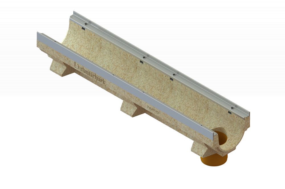 Лоток водоотводный полимербетонный CompoMax Drive DN150 h160