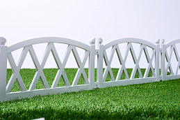 Садовое ограждение «Арка» (цвет белый), рис. 2