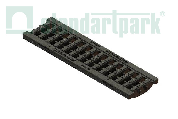 Решетка водоприёмная PolyMax Basic DN100 ячеистая пластиковая на высокий борт кл. А15