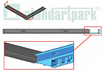 Лоток водоотводный пластиковый PolyMax Basic DN100 h60