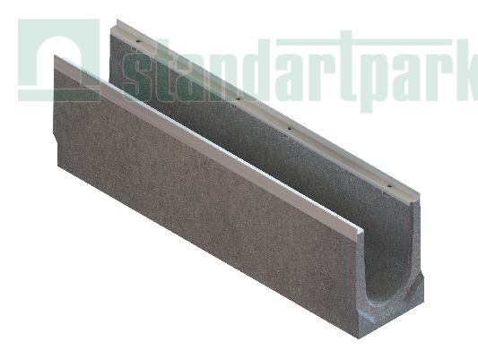 Лотки водоотводный бетонный BetoMax Drive DN150 h160-h310 с внутренним уклоном кл.D400,Е600