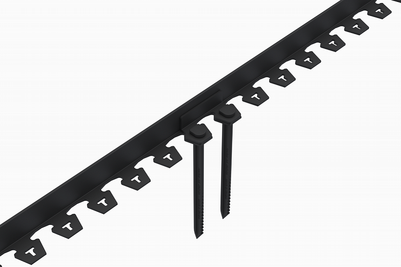 Бордюр пластиковый "New Fix Roll" H38 (комплект) черный