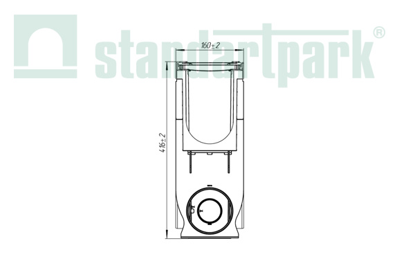 Пескоуловитель пластиковый PolyMax Drive с решеткой "щель" ВЧ кл.C (к-т)