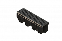 Лоток водоотводный пластиковый PolyMax Drive с щелевой решеткой 0856034 (комплект), рис. 2