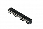 Лоток водоотводный  PolyMax Drive на защелках с решеткой щелевой чугунной ВЧ кл.D (комплект)