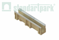 Лоток водоотводный CompoMax DN110 полимербетонный кл.D,Е