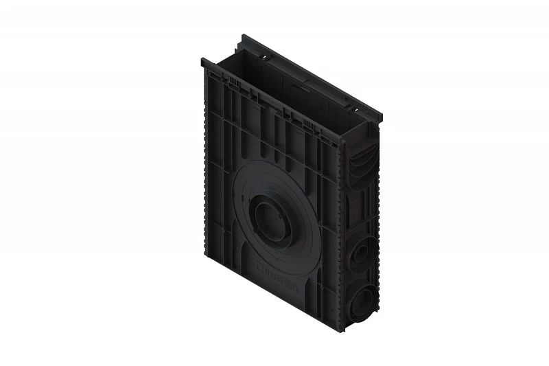 Пескоуловитель сборный пластиковый PolyMax Basic DN100 h616 высокий борт, рис. 2