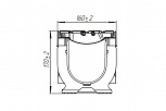 Лоток водоотводный PolyMax Drive пластиковый с решеткой щелевой чугунной ВЧ кл. Е (комплект) 0800055-М