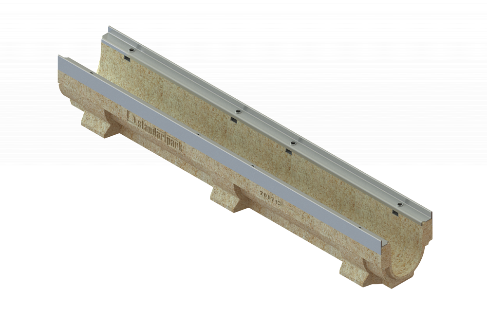 Лоток водоотводный полимербетонный CompoMax Drive DN100 h160