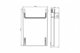 Переходник PolyMax пластиковый для лотков водоотводных пластиковых 8050-М/8080-М, рис. 2
