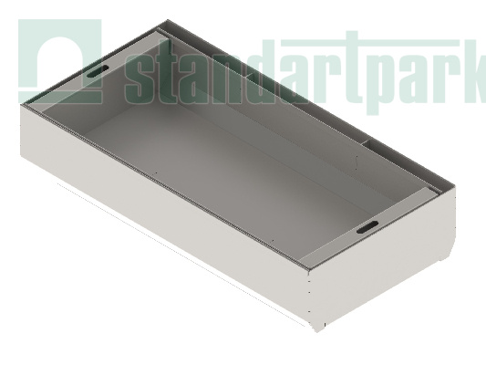 Щелевая насадка Slim Drain ревизионная ТИП 1 L-образная DN200 кл. А15