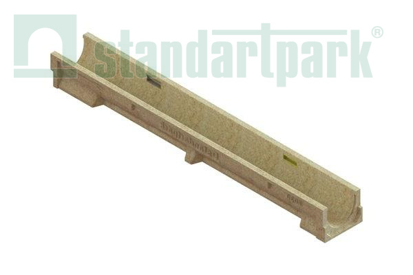 Лоток водоотводный полимербетонный CompoMax Basic DN100 H100