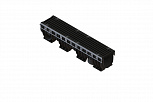 Лоток водоотводный пластиковый PolyMax Drive DN150 h216 с решеткой щелевой чугунной ВЧ кл.D400 (к-т)