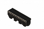 Лоток водоотводный пластиковый PolyMax Drive DN200 высотой 300 мм с решеткой щелевой чугунной ВЧ кл.С250 (к-т) 085671333