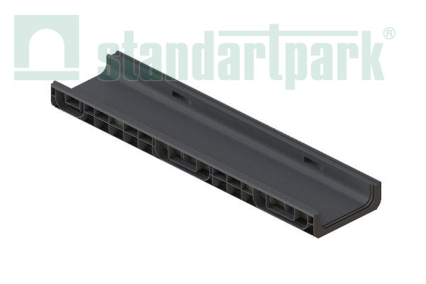 Лоток водоотводный пластиковый PolyMax Basic DN200 h80
